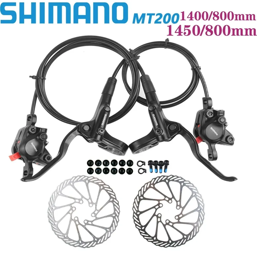 Shimano Br Bl Mt200 Benioni per biciclette MTB Disco idraulico 750800135014501500 mm Freni di morsetto di montagna MT315 231221