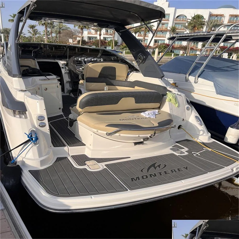 Andere sportartikelen Monterey 264 Swim platfrom Step pad Boat Eva Foam Faux Teak Deck Floor Mat Zelf Backing Ahesive Seadek Gatorstep Dhyeh