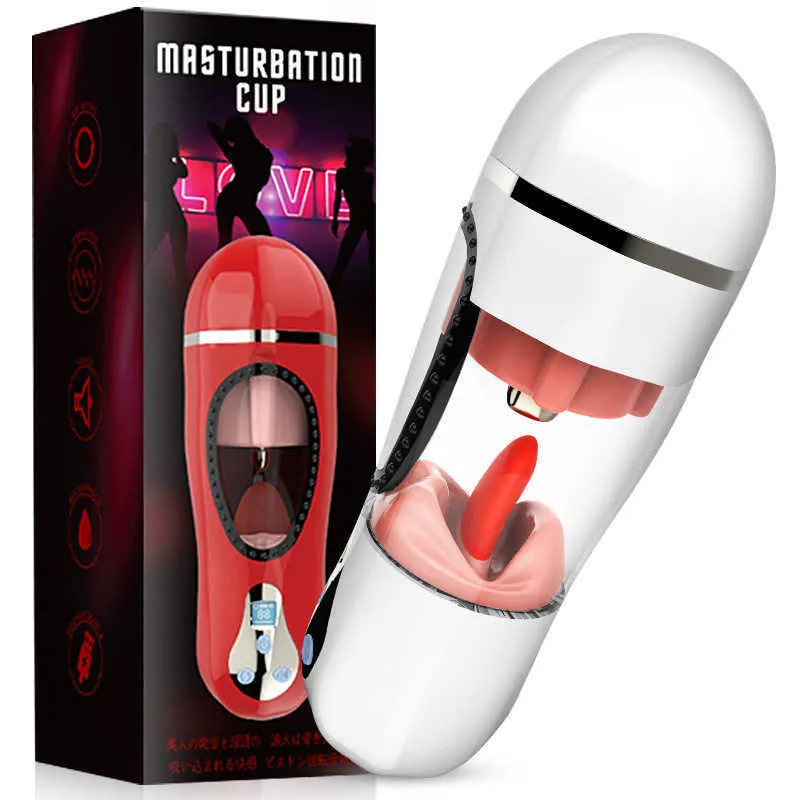 Masturbators Wanle Night Battle Cup Men s Aircraft Cup Intelligent Heating Tongue Licking Deep Throat Interactive Pronunciation Masturbator 231221