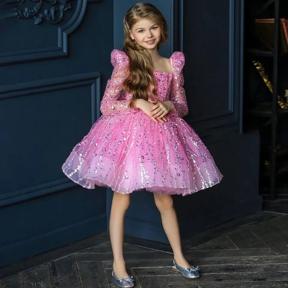 open lace back dress Burberry Girls Astrid Bear Polo Dress in Pink main image 1