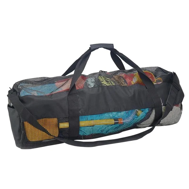 Accessoires sac de sport de plongée en maille grands sacs et fourre-tout de plage pliables avec fermeture éclair équipement de plongée et de plongée en apnée fourre-tout