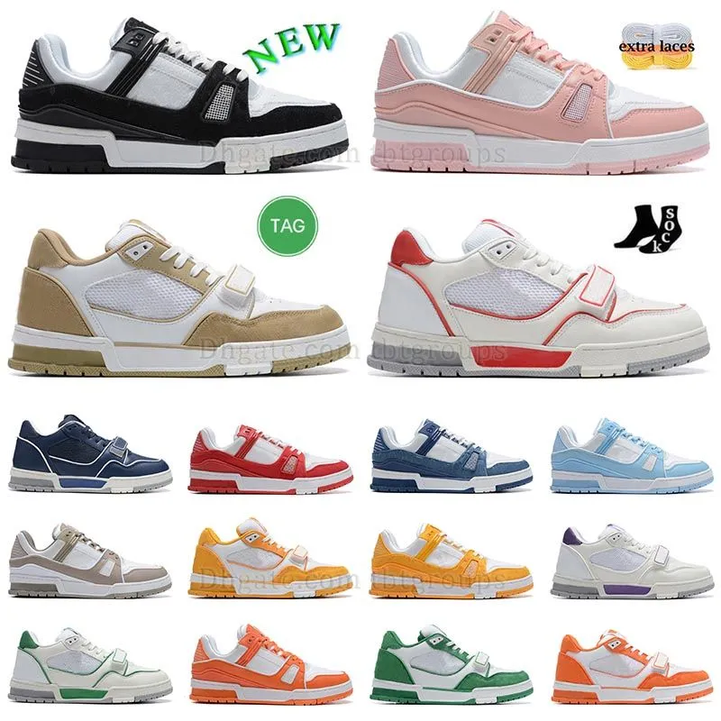 2024 Designer Virgil Sneaker Trainer Dress Shoes Leather Abloh White Green Red Blue Letway Platform Fashion Luxury Low Laiders Pumps Size 36-45