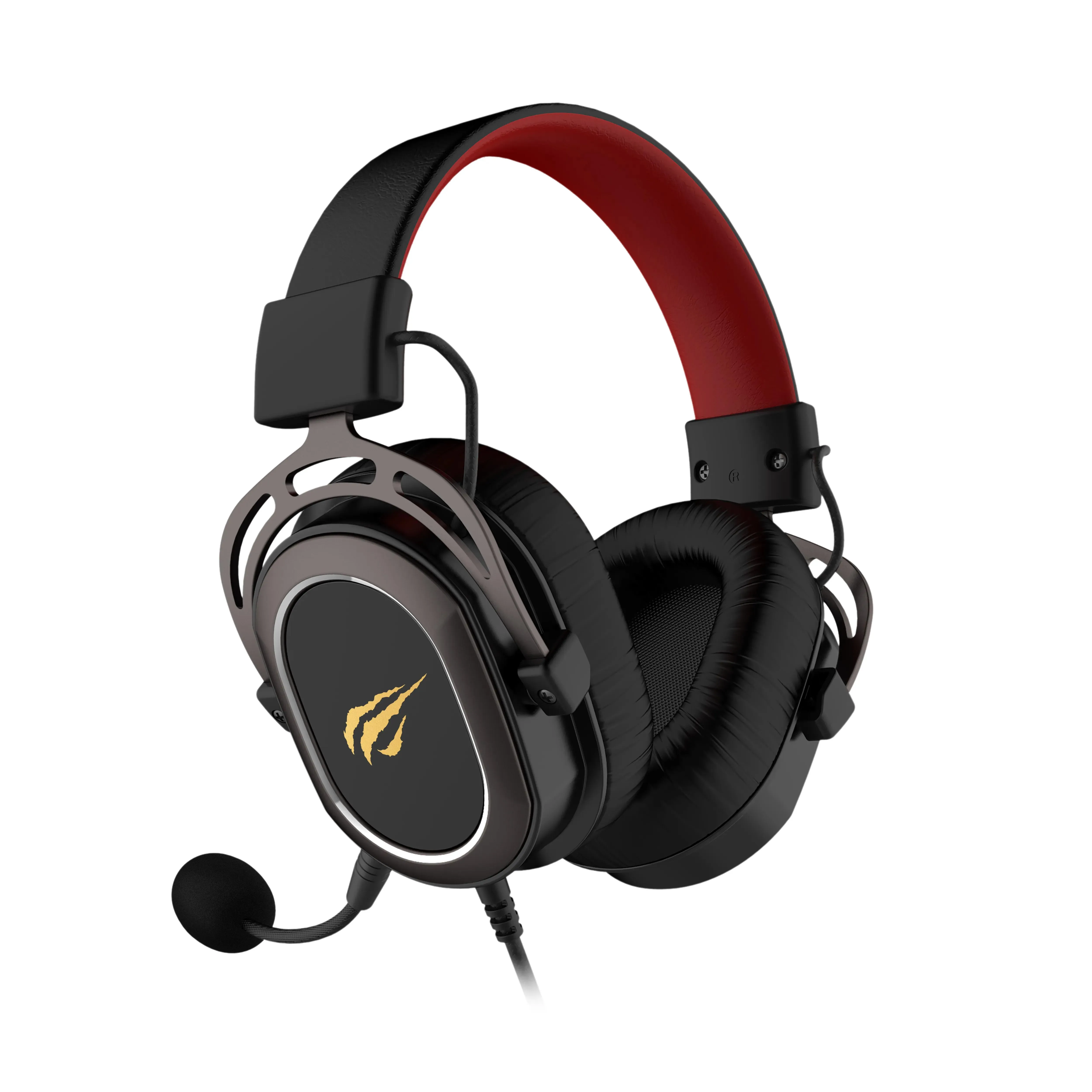 Écouteurs Havit H2008D Casque de jeu Casque de jeu basse stéréo écouteurs aériens Casque PC ordinateur portable Microphone Casque filaire pour ordinateur