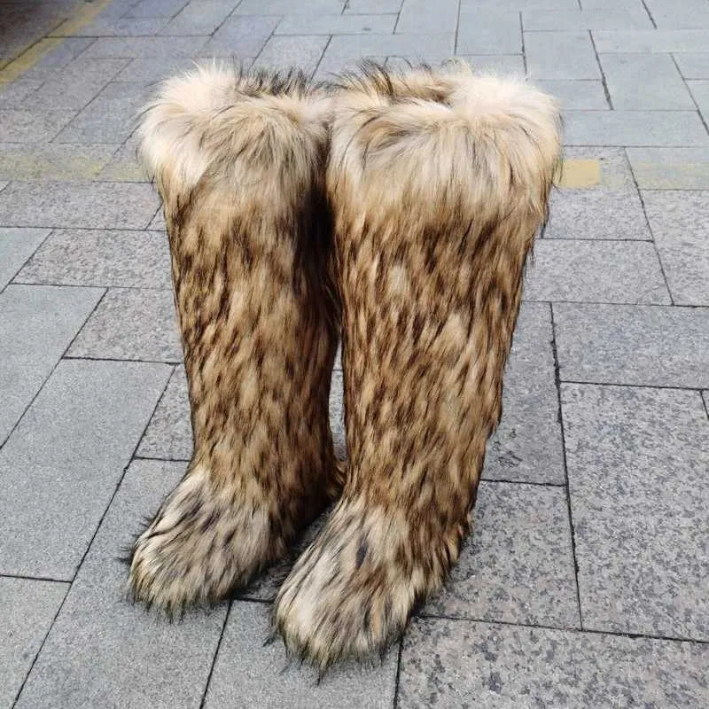 YELLO / YGRITTE FAUX FUR BOOTS ブラウン M il_fullxfull.5732591597_l3f9.jpg