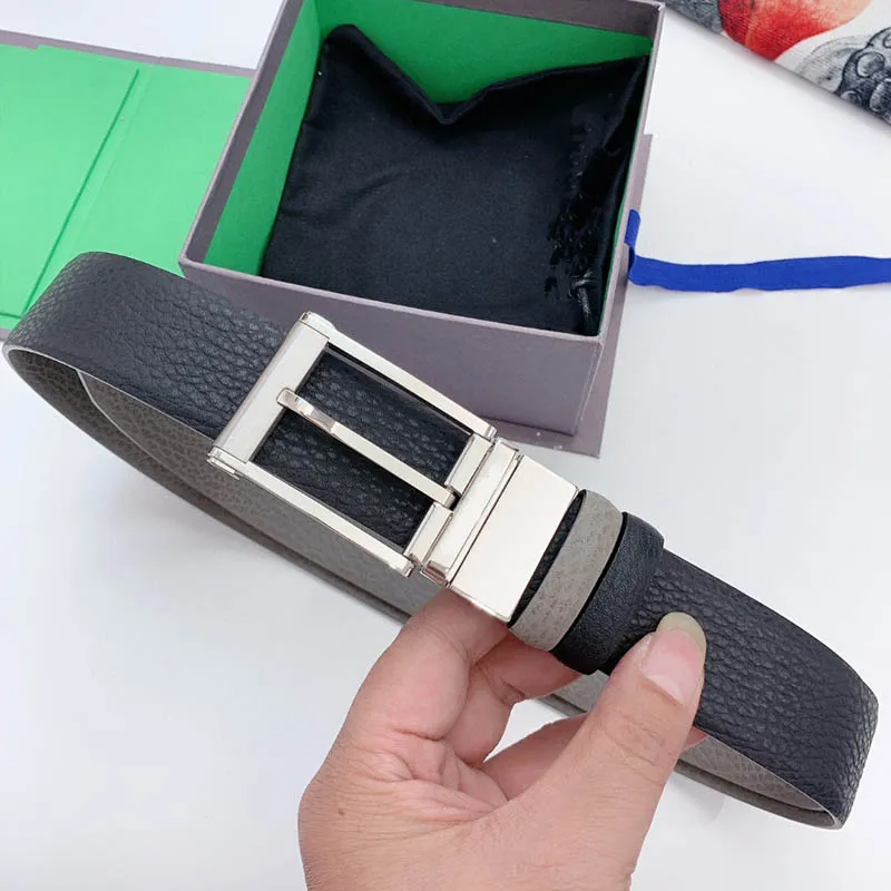 Hombres diseñadores cinturones moda clásica negocio casual cinturón al por mayor para hombre cintura para mujer hebilla de aguja cuero genuino ancho 3.5 cm con caja envío gratis