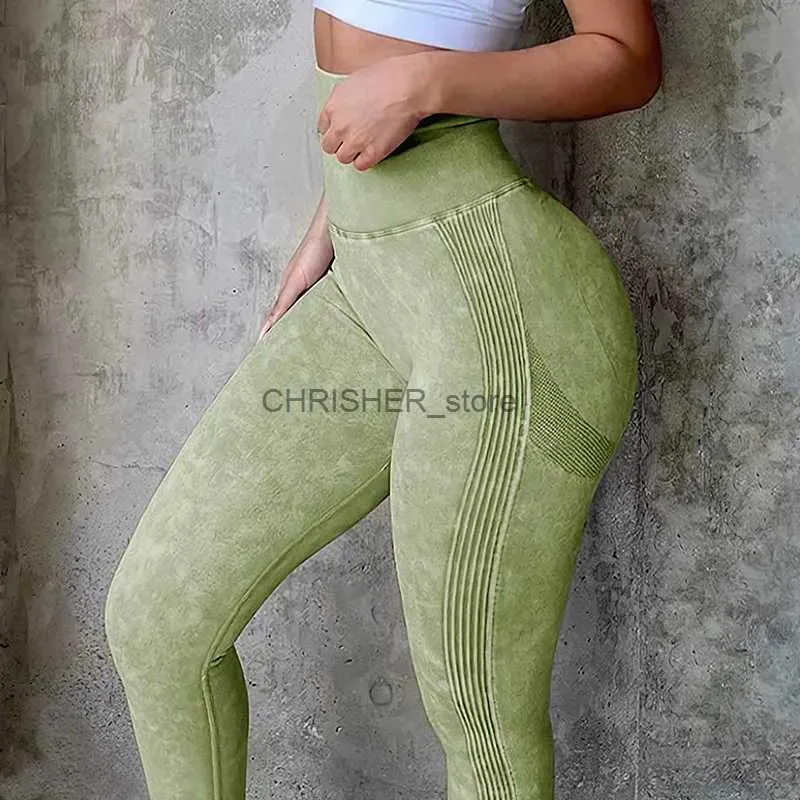 Outfit yoga morbido imitato jeans cucchiaino leggings donne pantaloni da yoga senza soluzione di continuità bottino push up gambing per collant da ginnastica sportiva fitness legginl231221