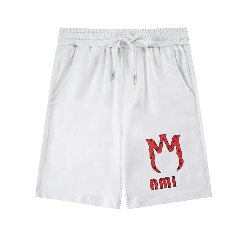 Designer shorts sommar lös andningsbar ami amif-mf57 män shorts enkla stickade bomullshorts storlek m-2xl