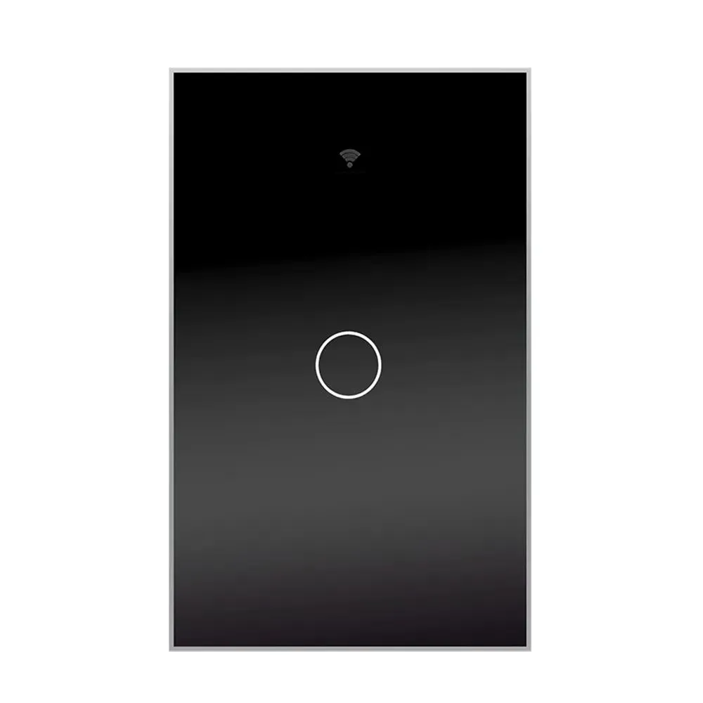 Kontroll WiFi Wall Touch Light Switch kan trådlös fjärrkontroll Tuya/Smart Life App Backlight Work med Alexa Google Voice Us EU