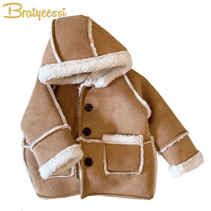 Fausse fourrure bébé manteau hiver