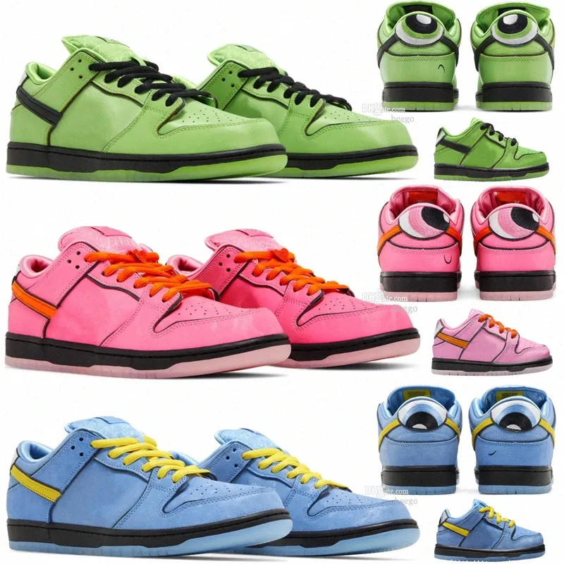 The PowerPuff Girls Buty do biegania bąbelki Buttercup Blossom Men Men Kids Sneakers Trainersacuc#