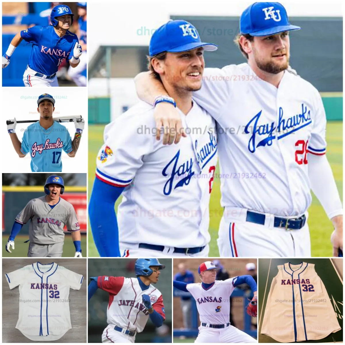 Kansas jayhawks on sale baseball jersey