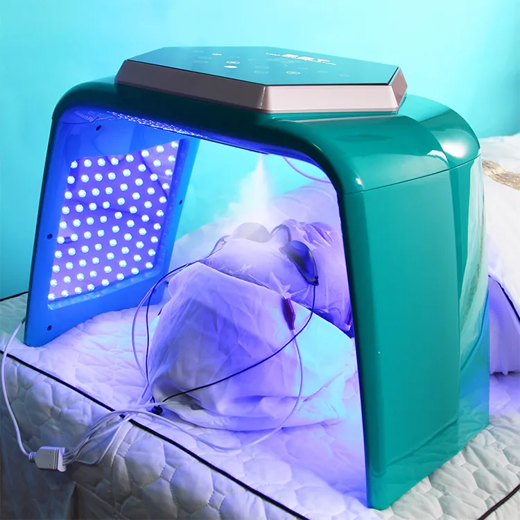 2024 Nieuwe aankomst PDT Persoonlijke huidverzorging Fotattherapie Beauty Machine 7 LED-licht voor het hele gezicht Tri-Folding LED-gezichtsgezicht Heffen PDT Light Therapy Machine-apparaat