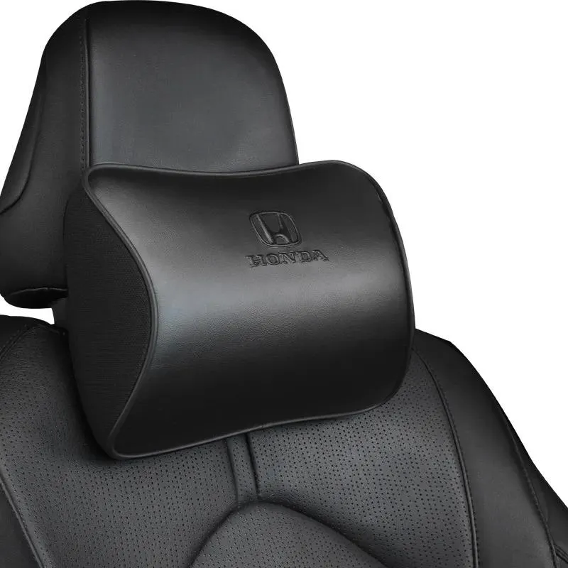 Kussens NAPPA Auto Nekkussen Kwaliteit Leer Lumbale Taille Ondersteuning Voor Honda logo City CIVIC CRV HRV Hoofdsteun Kussen Interieur Accesorios