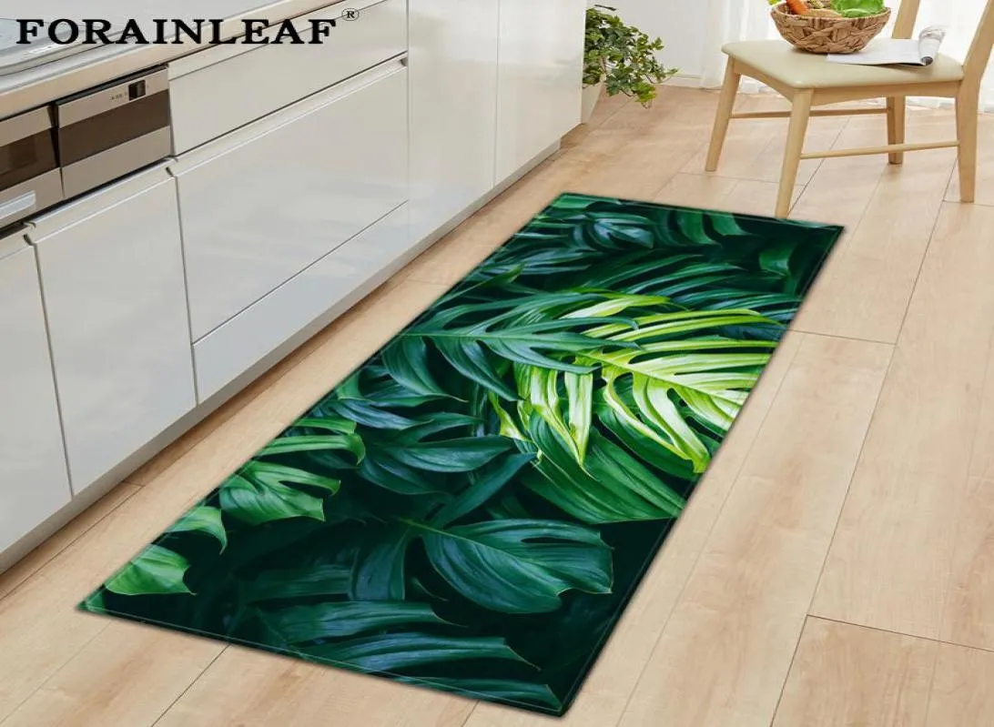 Carpets 3D Green Plant Grass Print Kitchen Carpet Floor Mats Doormat Hallway Living Room Balcony Bath Mat Non Slip Area Rugs Bathr5597698