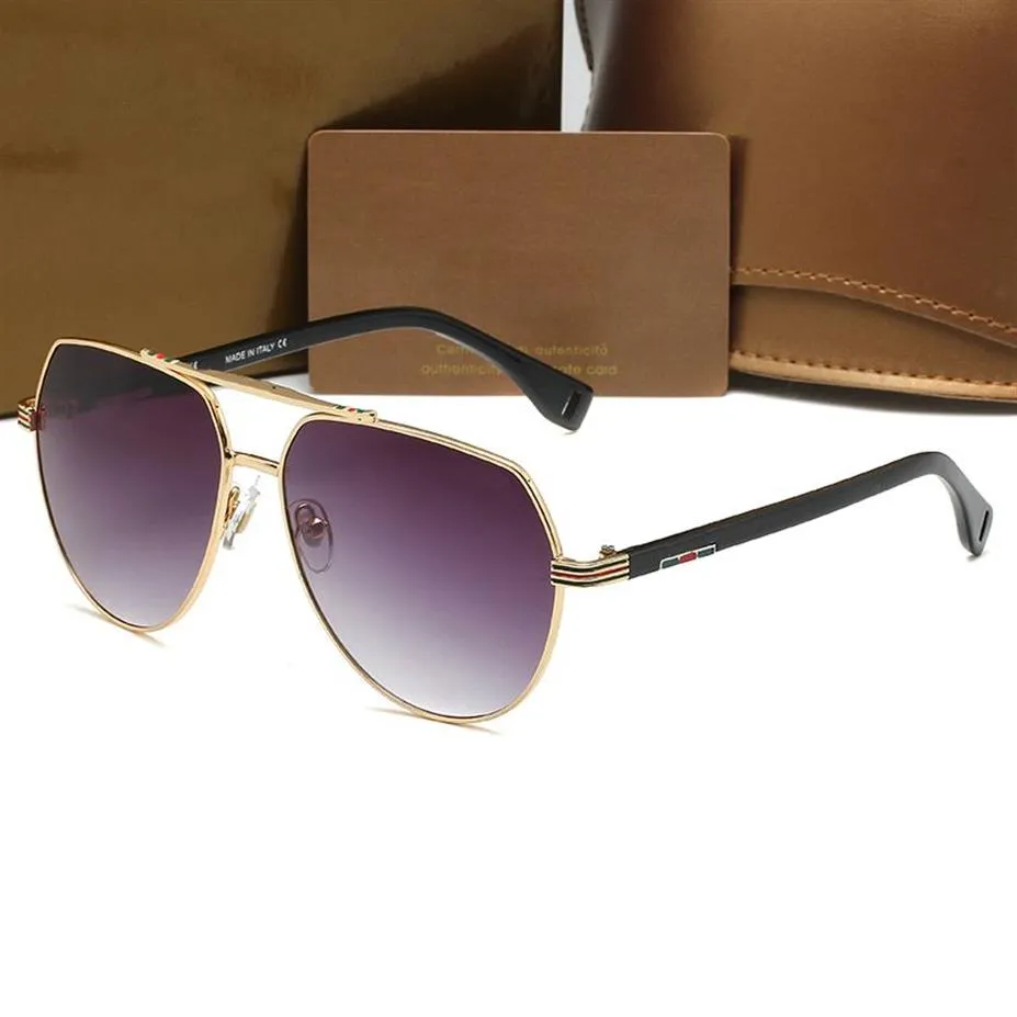 Fashion Round Sunglasses Eyewear Sun Sun Designer Brand Metal Frame Darking Glass Lences For Mens Womens Better Brown Cases 105296D