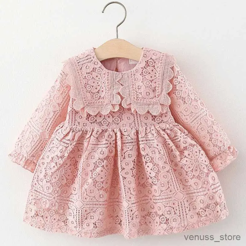 Girl's Dresses Spring Baby Girl Dress Infant Clothes Cute Newborn Baby Princess Dress Lace Flowers Dresses Toddler Fall Clothing