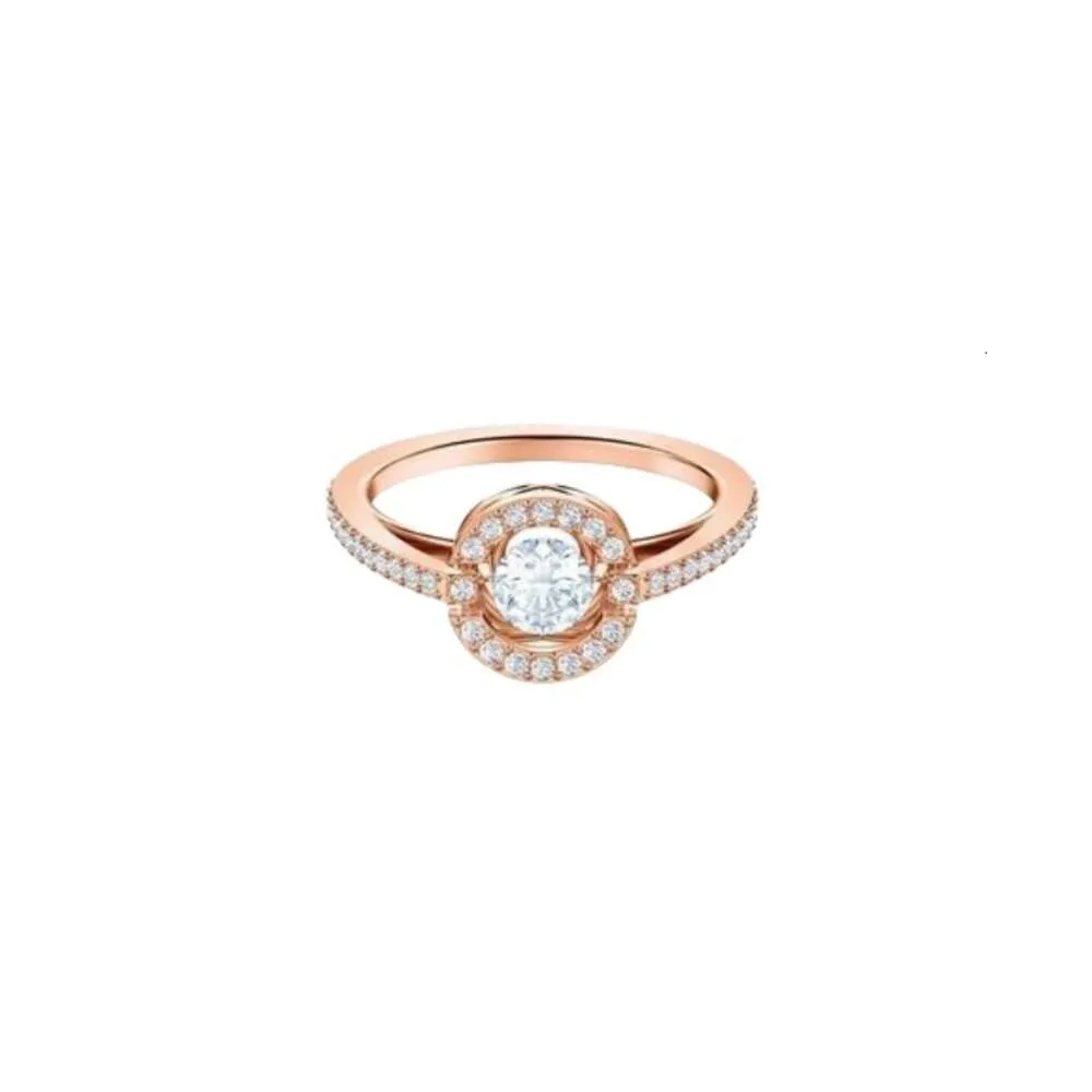 Swarovskis Rings Designer Jewelry Women Original High Quality Band Rings Heart Ring Charm Ring Versatile Trend Gifts