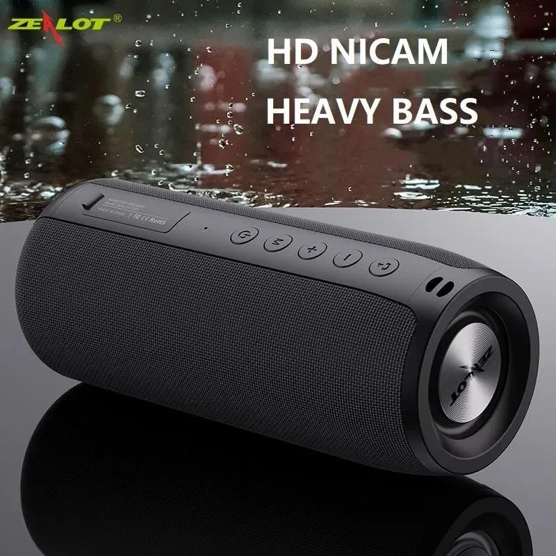 Speakers AI Speakers ZEALOT Powerful Bluetooth Speaker Bass Wireless Portable Subwoofer Waterproof Sound Box Support TF TWS USB Flash Drive