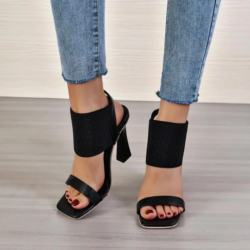 Sandaler Heeled 2023 Spring Nightclub Platform High Heels Women Fashion Ankle Strap Party Wedding Ladies Shoes 42