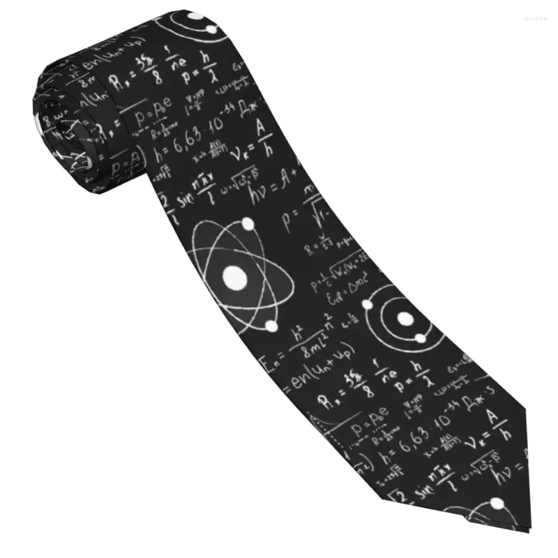 Bow Ties Math Teacher Gift Slips unisex Silk Polyester 8 cm Classic Physical Neck Tie för män Tillbehör bröllop cosplay