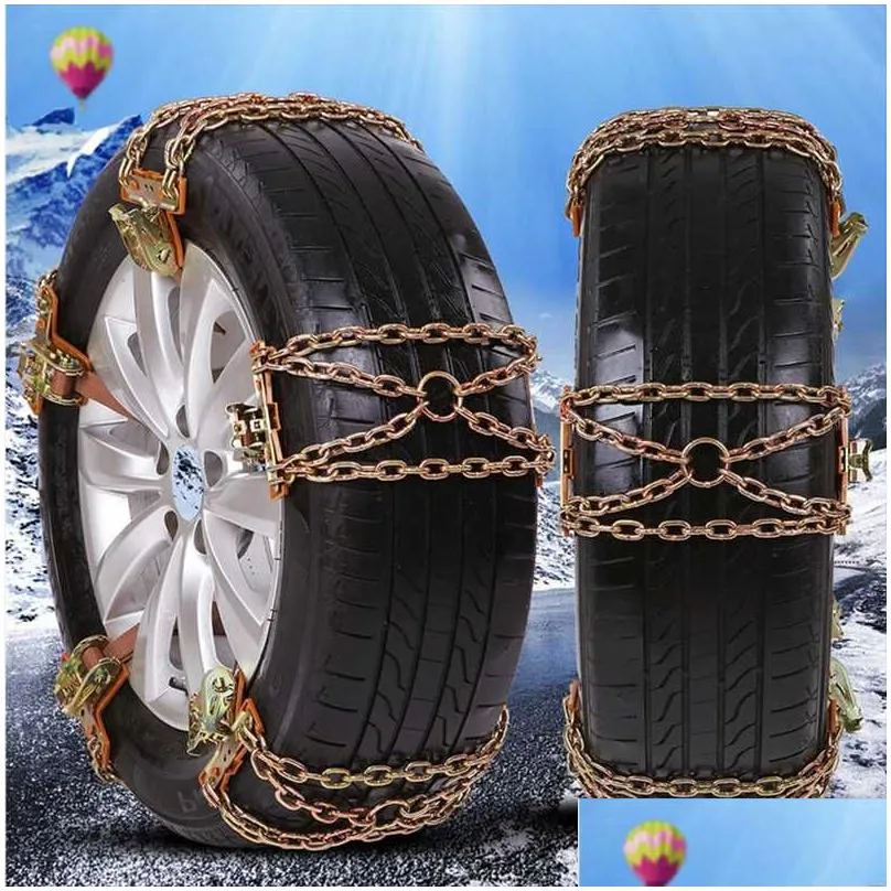 Resvägsproduktbilbil SUV SUV SNOW CHAIN ​​Emergency Winter Allmänt högkvalitativt grossisthjul däck snabb leverans csvtravel dro dhacm