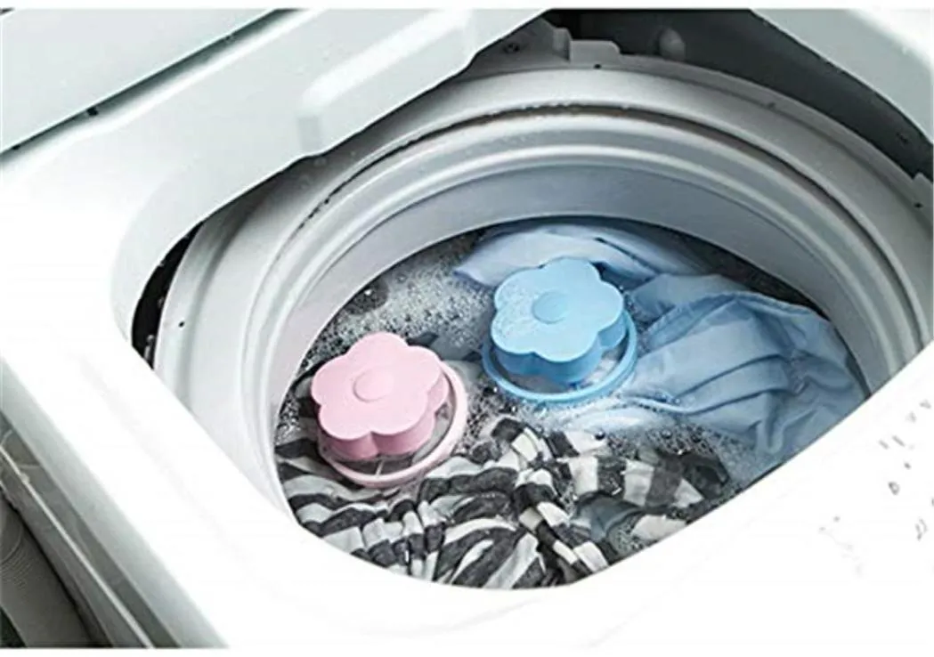 4 adet çamaşır makinesi için Lint Catcher Lint tuzağı yüzer saç kürk avcı çamaşırhane yeniden kullanılabilir saç filtresi tiftek örgü torbası mavi pi6941329