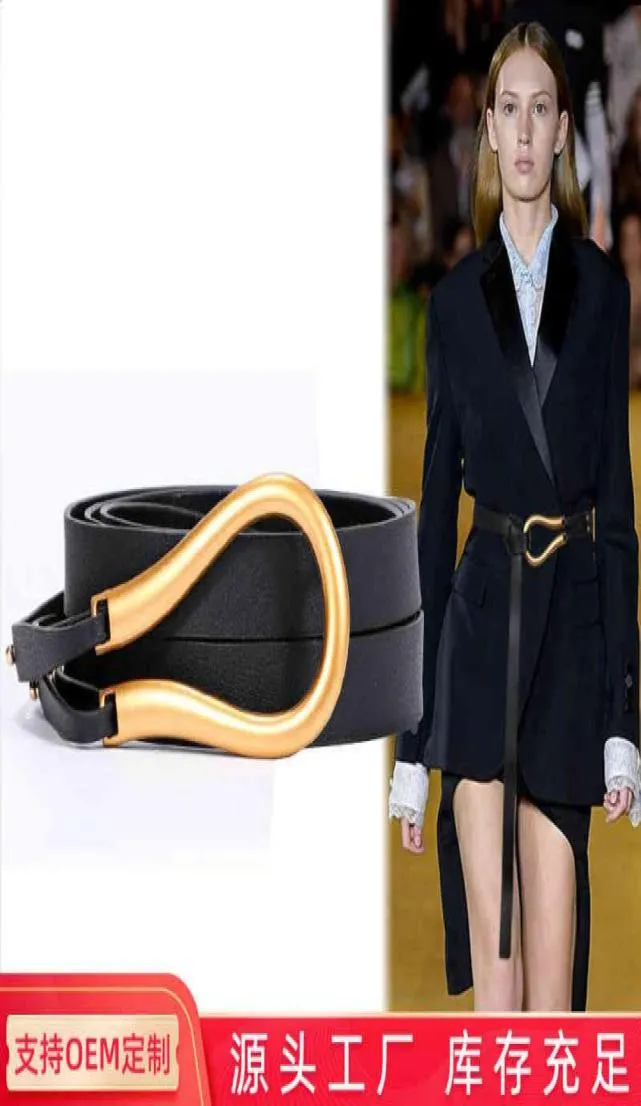 Cinture Cintura da donna stile 039 moda versatile abito decorativo con bottoni a ferro di cavallo con camicia e guarnizione in vita9432256