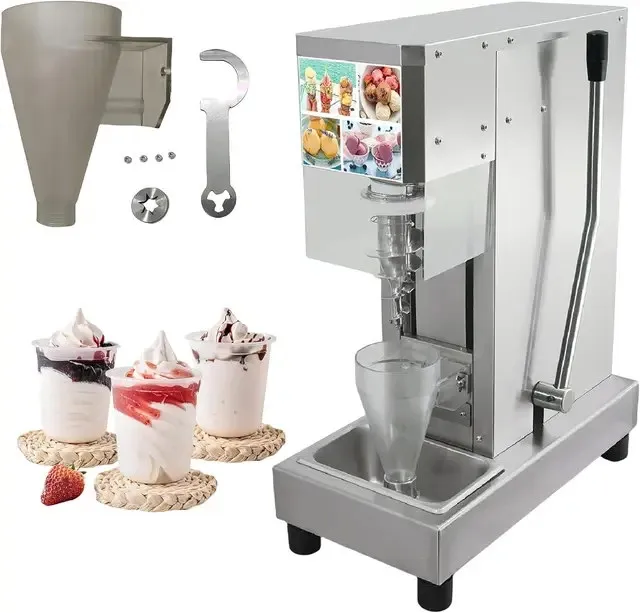 Kolice USA Warehouse Gratis leverans till Door Kitchen Tool Swirl Freeze Milkshake Frozen Yoghurt Blending Machine Gelato Ice Cream Mixer Maker Blender