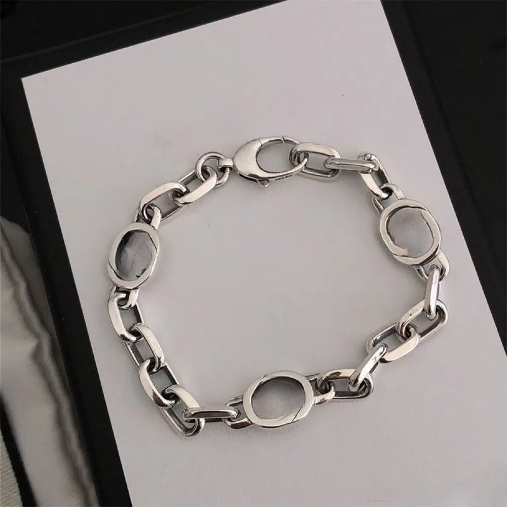 Letter jewelry Charm Bracelets Top luxury bracelets designer for women Titanium steel chain bangles 18cm 20cm 22cm men bracelet letterLetter jewelry charms je