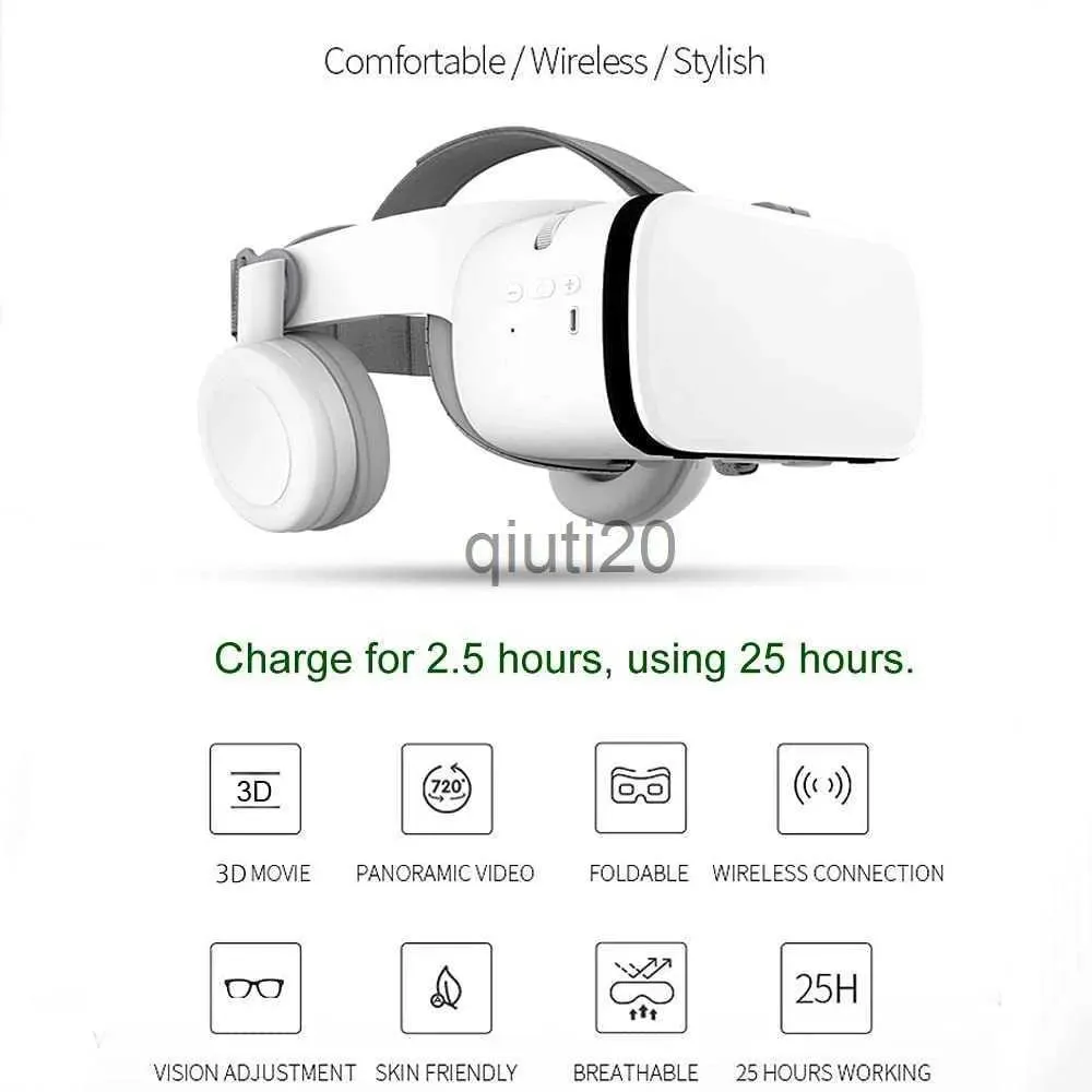 Lunettes VR Lunettes Smart 3D Mise à Niveau IMAX HD Lunettes Respirant VR Casque Google Carton Lunettes de Réalité Virtuelle Casque sans Fil pour Sma