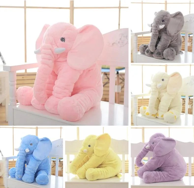 Duże dzieci Plush Elephant Toy śpiąca poduszka lalka pp bawełniana podszewka bawełniana zwierzęta pchane dziecko Y2001034612184
