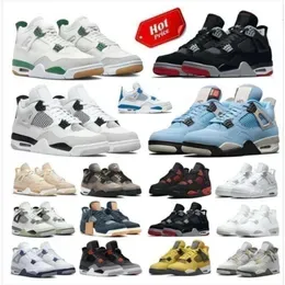 Trainer Pine Green Sb 4 4s Basketball Shoes Jumpman Women Seafoam Military Black Jrden 4s Cream White  Cool Grey Infrared Thunder Bred