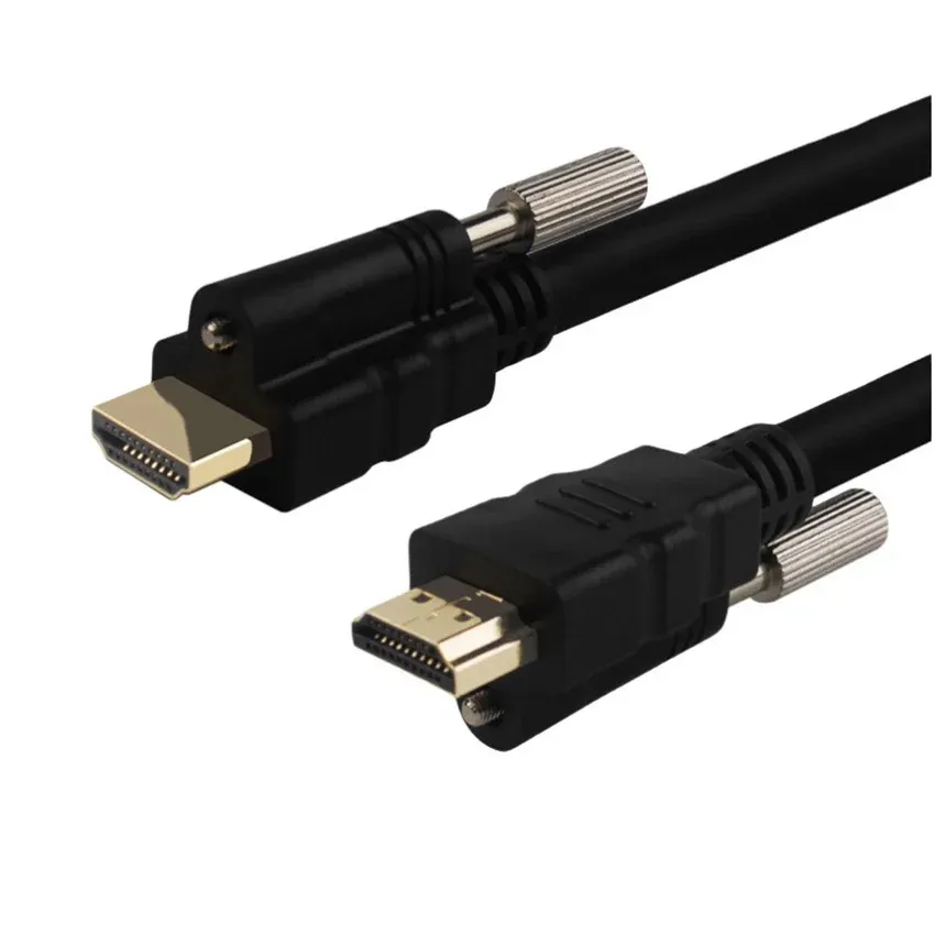HDMI HD-kabel med M3-skruvfast 2,0 Set-Top Box Projector Engineering Connection Cable