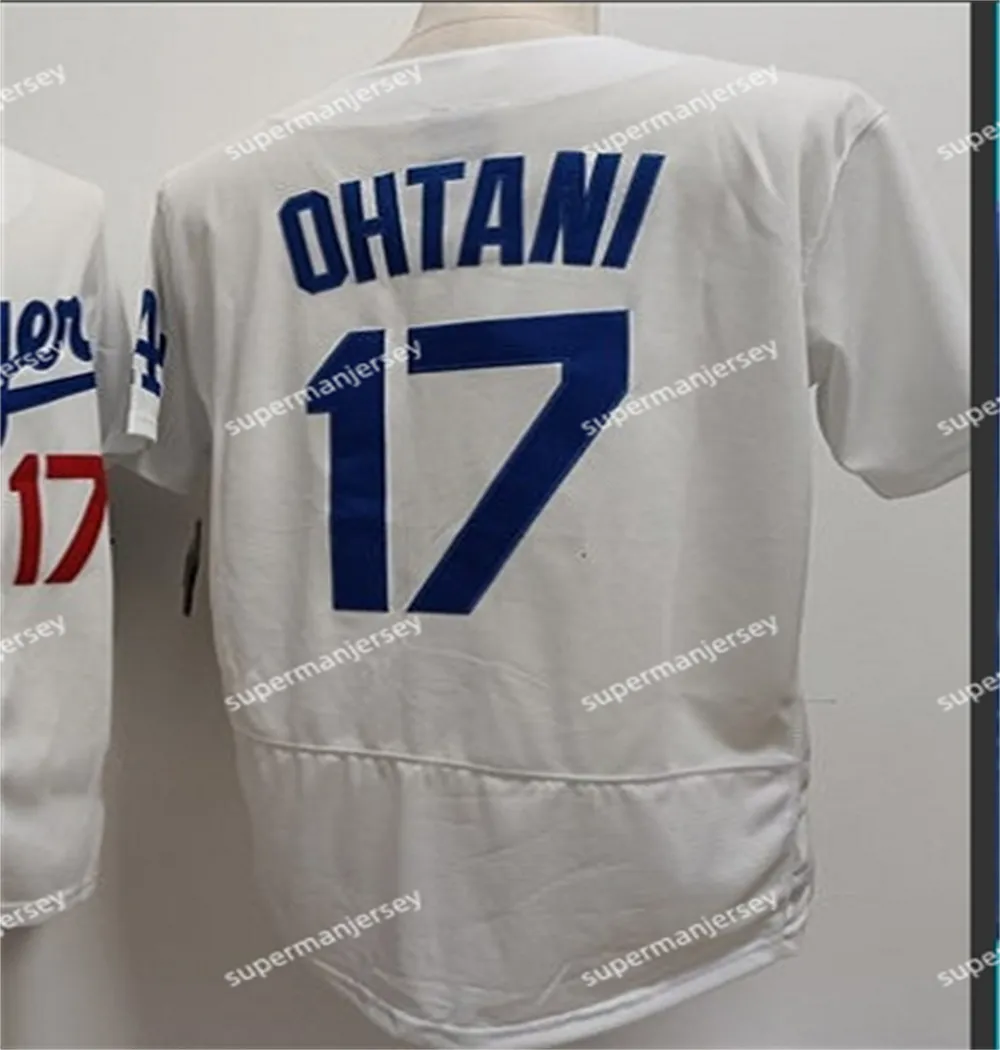 OHTANI 17 ドジャース ジャージ Shohei Ohtani 17 Dodgers Baseball Jerseys Blue White Gray