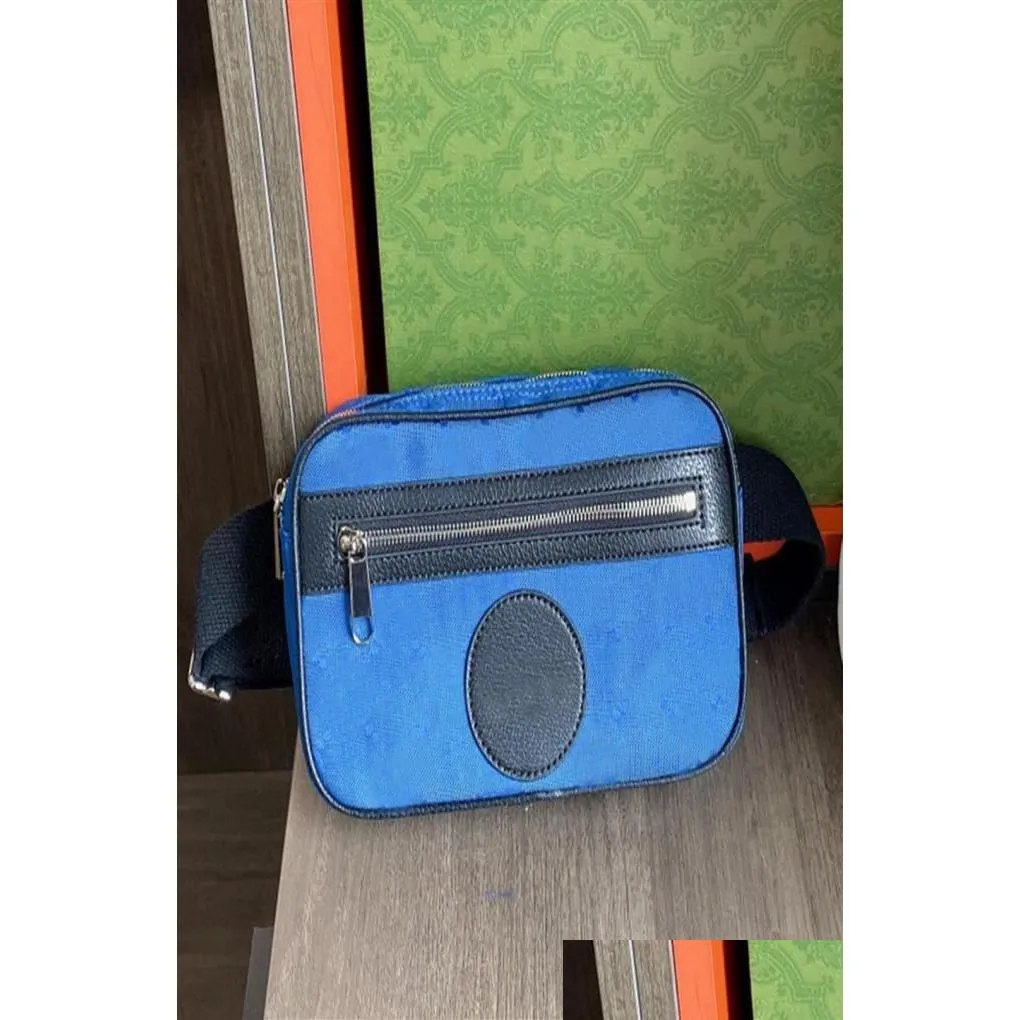 Utomhuspåsar herr mode mticolor bältespåse kvinnor midja avslappnad blixtlås bröstkorg packa av män bumbag crossbody rutnät släpp leverans dh1b0