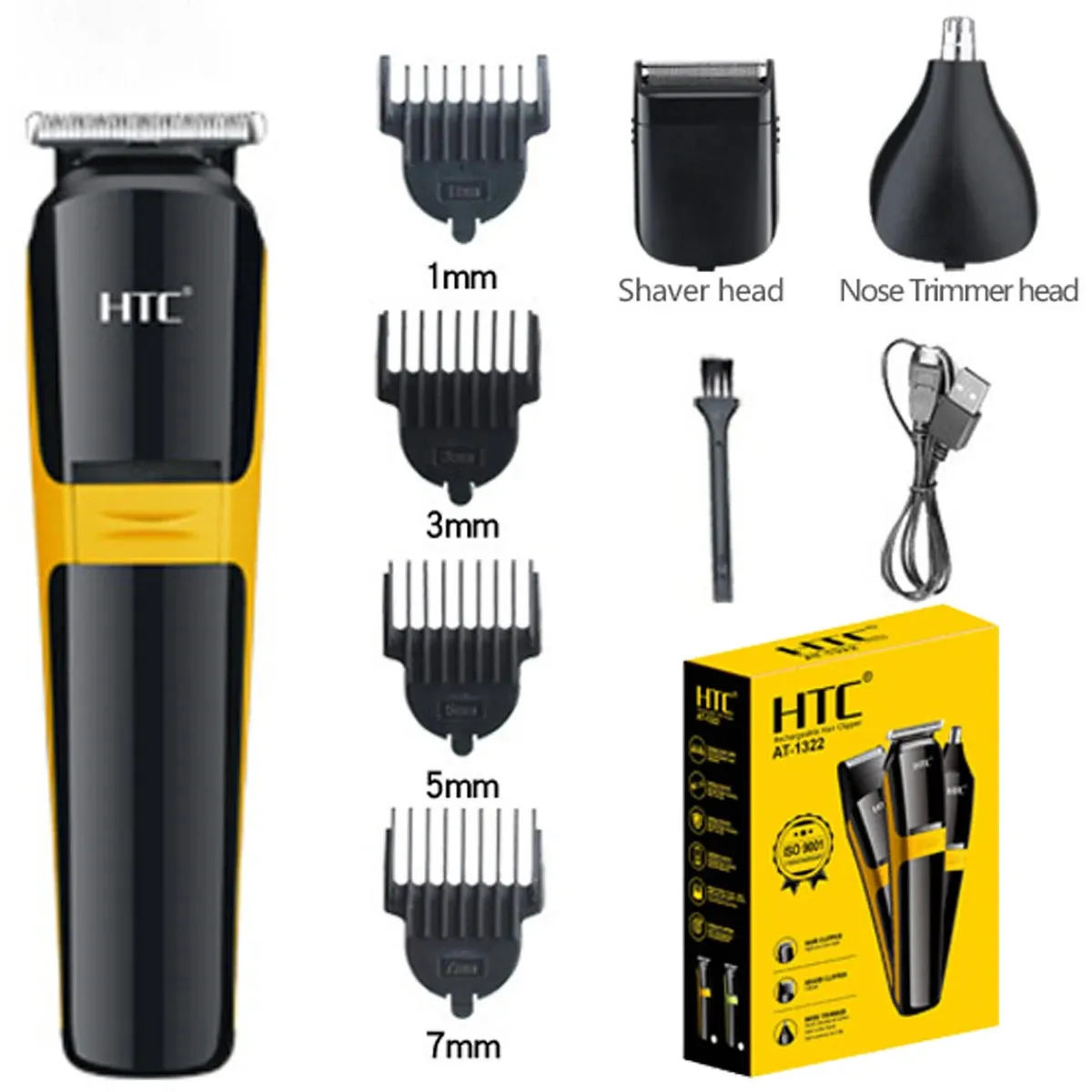 Black Friday Deal 3 in 1 Trimmer Series Mens Grooming Kit for Beard Face Nose and Ear Hair Clipper 231220