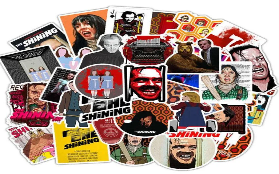 50pcslot skräckfilm The Shining Stickers för bärbara datorer datorer bagage resväska hem skateboard bil dekal rolig diy klistermärke6460496