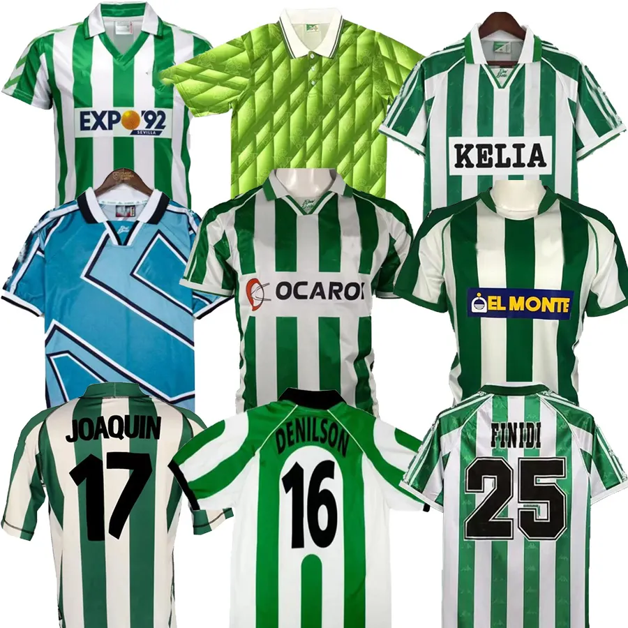 88 89 Retro REAL BeTIS Fußballtrikots 1982 85 88 89 1976 1977 1993 94 95 96 97 98 200 01 02 echtes ALFONSO DENILSON JOAQUIN ALFONSO Fernando FINIDI Fußballtrikot