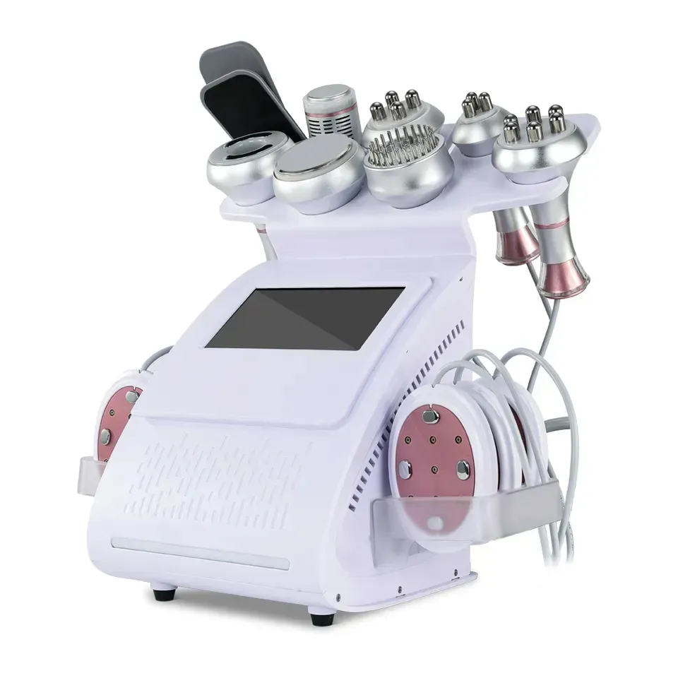 Cavitation 80K 9 dans 1 Machine laser Lipo Support à ultrasons Aspiration RF Corps de serrage cutanée Corps minceur de la graisse réduisent 80k cavitation