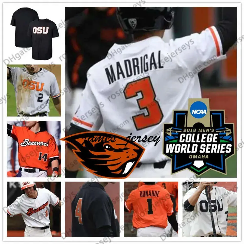 Jam Custom Oregon State Beavers OSU Baseball White Orange Black Ed