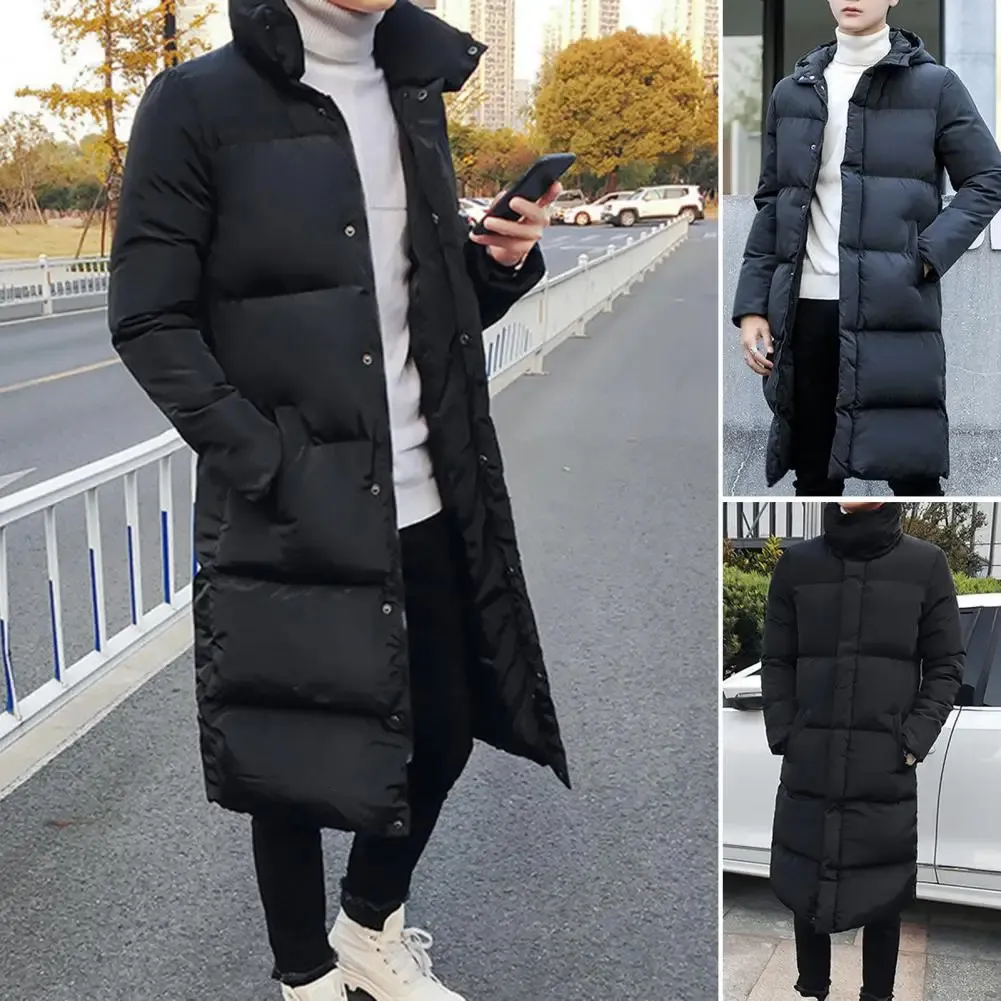 Luxury Winter Mens Jackets Hooded Thicken Plus Long Parkas Padded Coats Padding Mans Clothing Male Jacket Men 231221