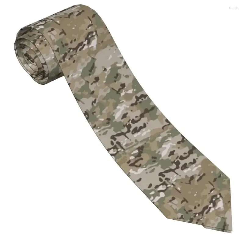 Fliegen Multicam Männer Frauen Krawatten Polyester 8 cm Breite Camouflage Military Hals Für Herren Anzüge Zubehör Cosplay Requisiten