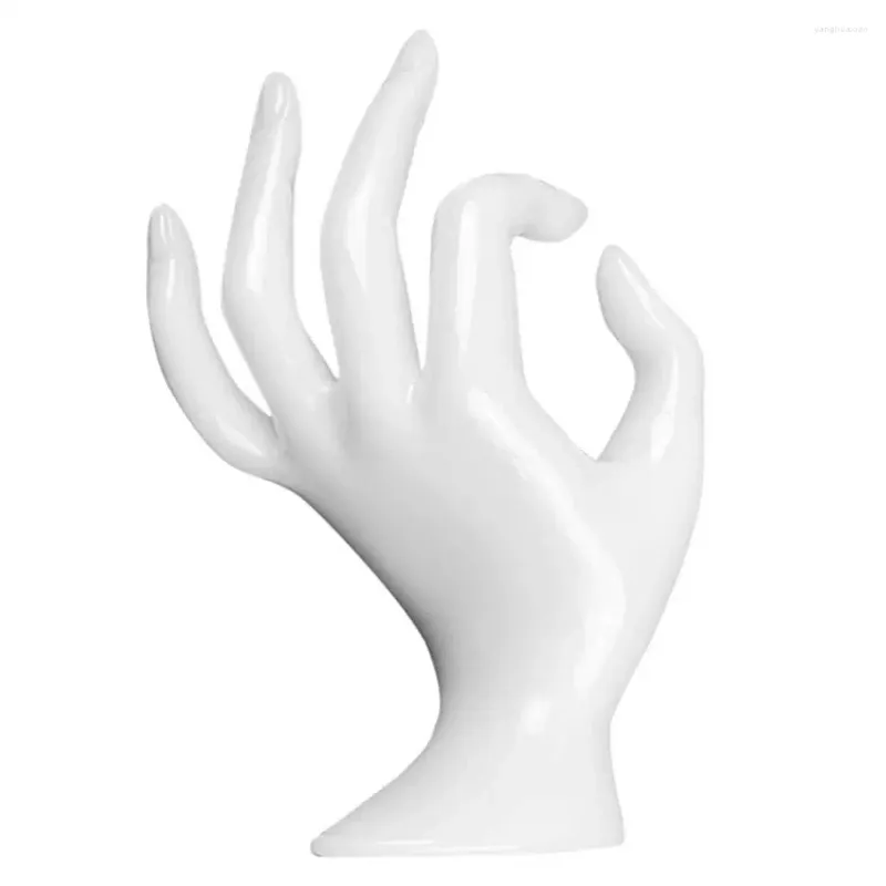 Decoratieve borden Ring Display Stand Universal Rack Handige niet-slip Creative OK Finger Jewelry Shop