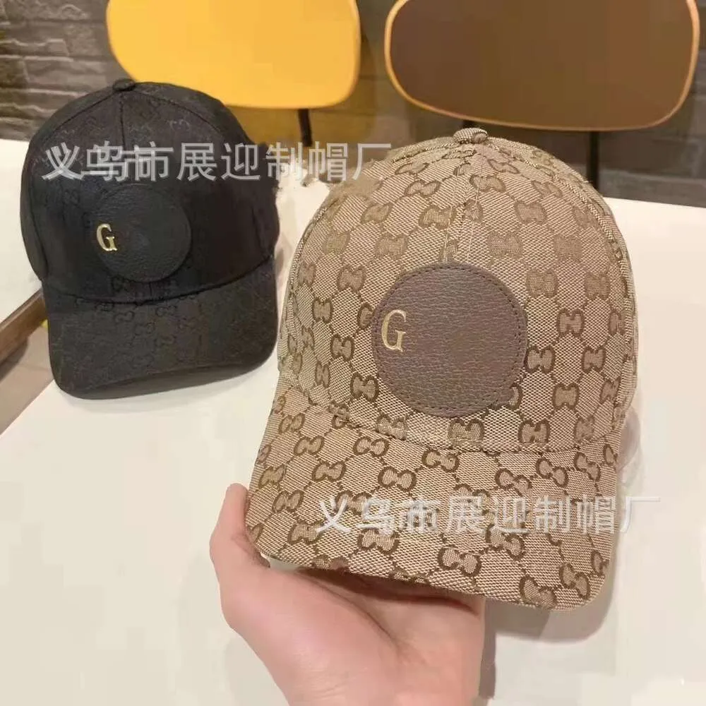 Designer Gucc Guucci Hat Hög kvalitet Rätt version G Hem Läder tryckt bokstäver Baseball Cap Fashion Trend Duck Tongue Hat