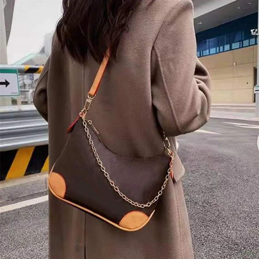 2022 Women Hobos Crosbody Bags Designer Counter Chain Bag Bag Mashion Lyber Presh Platse Flowers Letters Totes 3 C188U