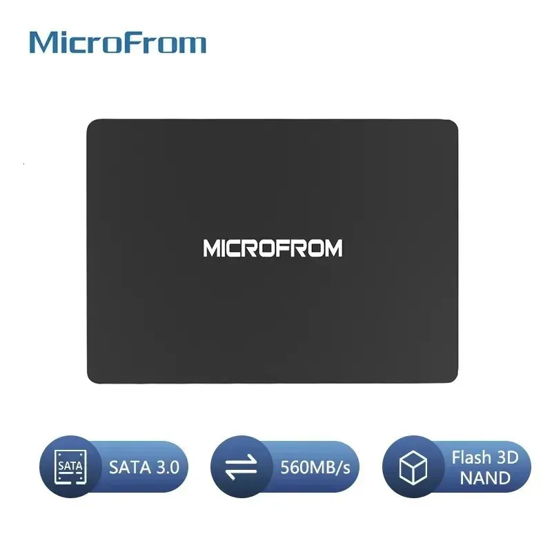 Microfrom بالجملة SSD SATA3 1TB 512GB 256GB 120 GB SSD DISK DISK لجهاز الكمبيوتر المحمول HDD 2.5 محركات الحالة الصلبة الداخلية 231220