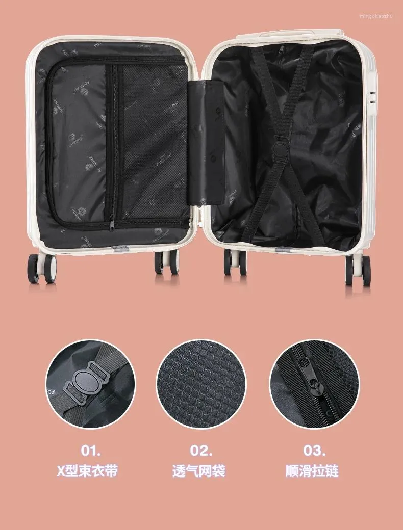Чемоданы Y2406 Студенческий ящик с паролем, 24-дюймовый универсальный чемодан с рычагом для путешествий, мужской