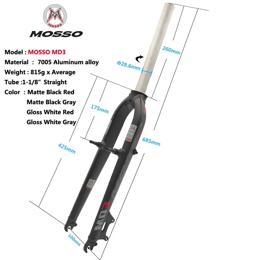 Mosso road bike fork hotsell