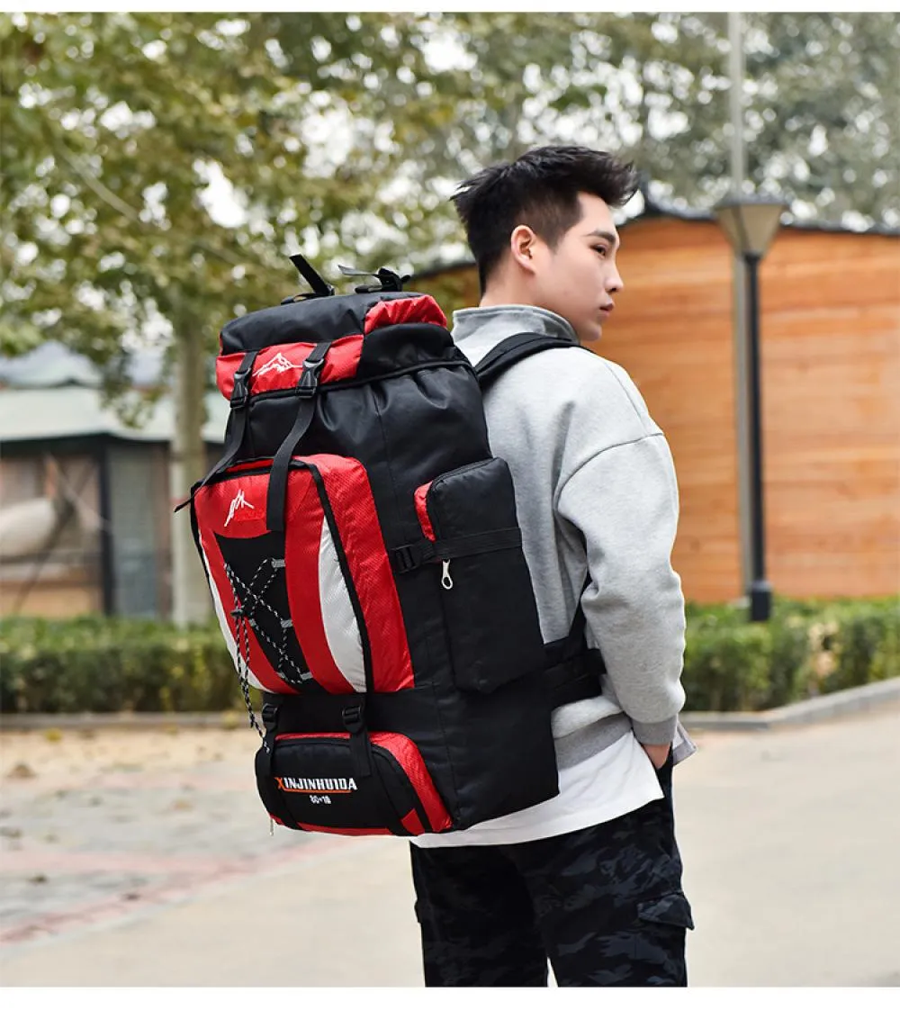 Mens 80L Mountaineering Hiking Backpack Water Resistant Nylon Camping Backpack With Rain Cover For Outdoor Sports From Outdoor guru 27.34 DHgate.Com