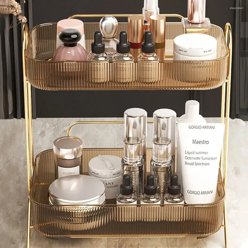 Storage Boxes Organizer For Cosmetics The Bottom Can Be Pulled Easily Large Capacity Light Luxury Dust-proof Removable Dresser Stable